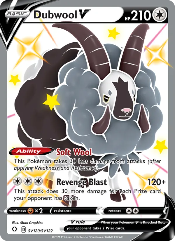 Dubwool V — Shining Fates #SV120
