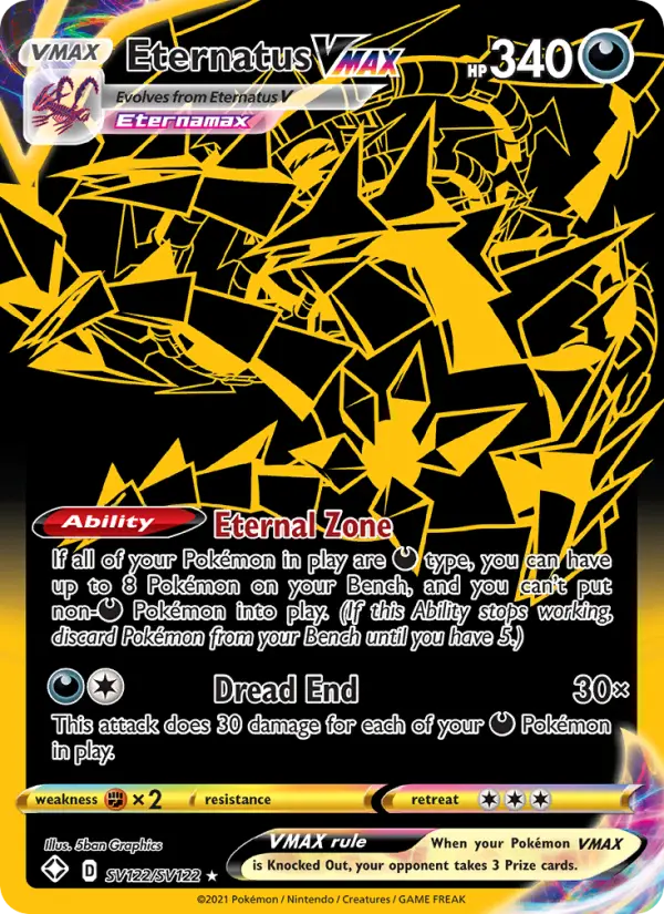 Eternatus VMAX — Shining Fates #SV122