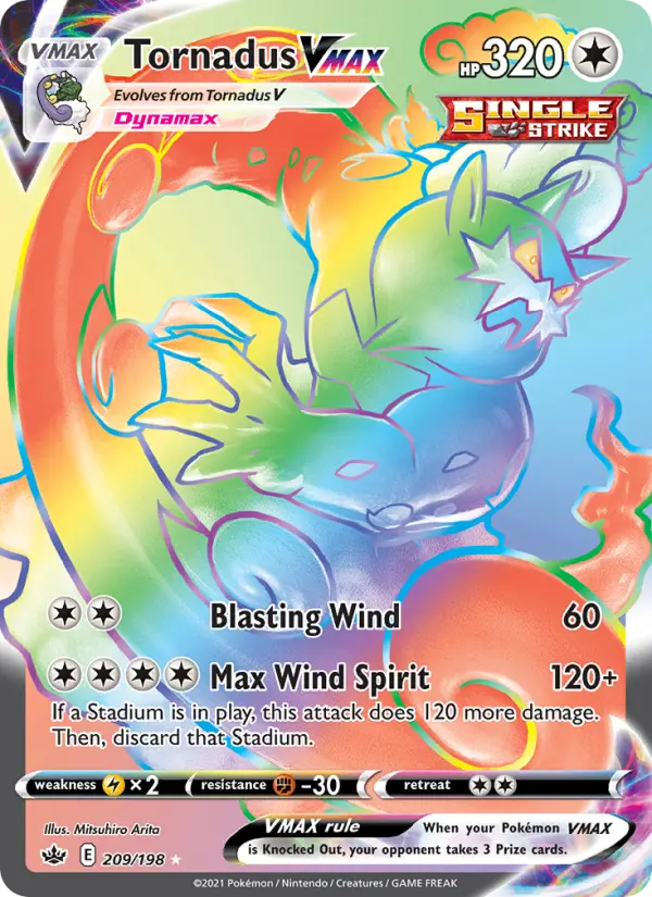 Tornadus VMAX — Chilling Reign #209