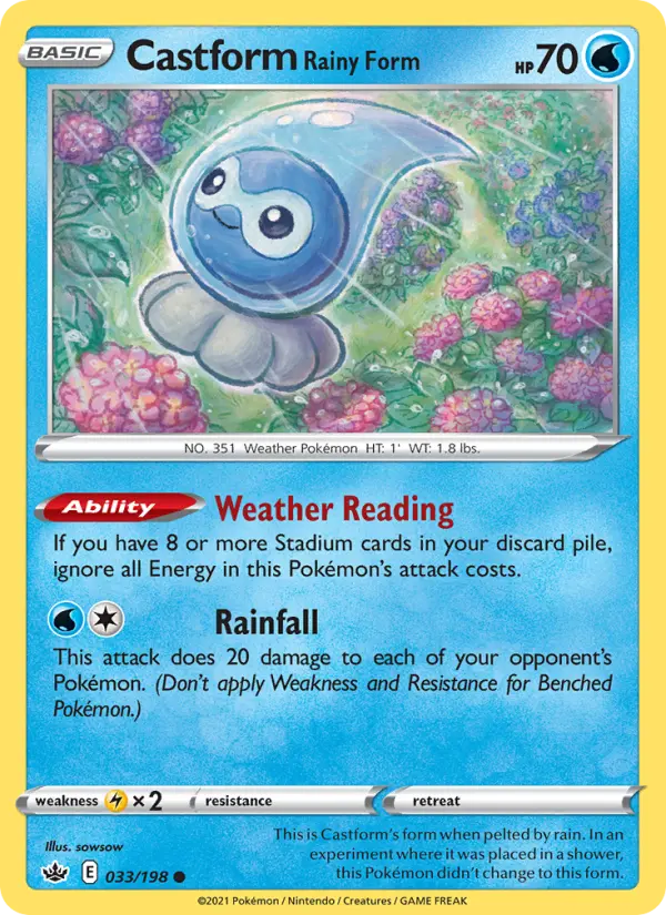 Castform Rainy Form — Chilling Reign #33
