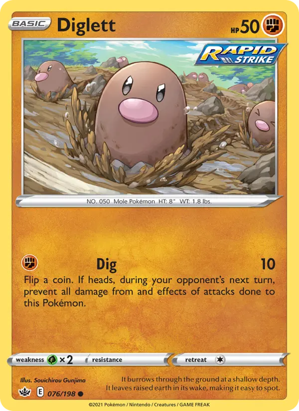 Diglett — Chilling Reign #76