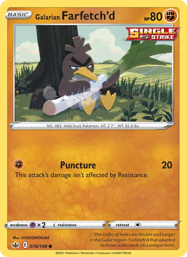 Galarian Farfetch'd — Chilling Reign #78