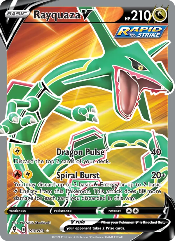 Rayquaza V — Evolving Skies #193