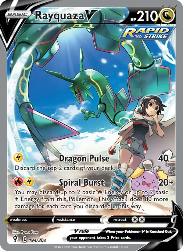 Rayquaza V — Evolving Skies #194
