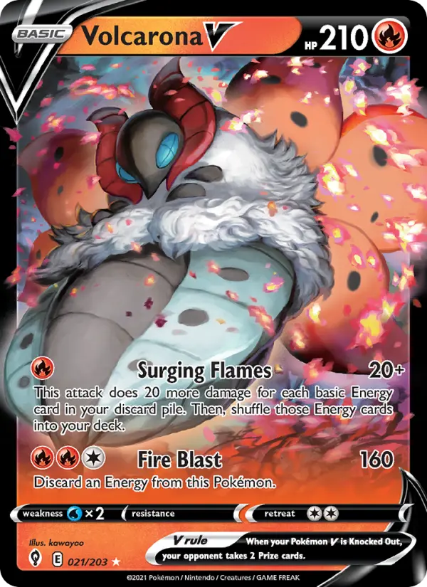 Volcarona V — Evolving Skies #21