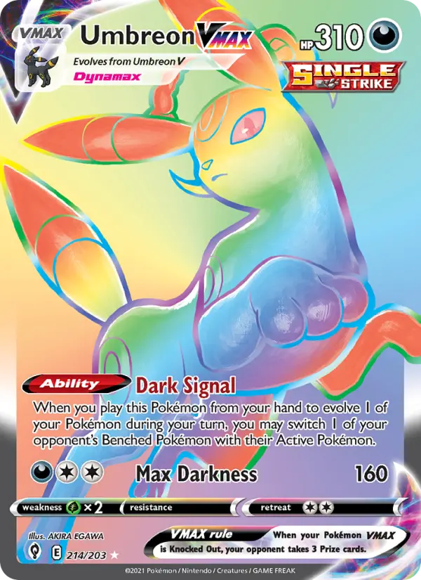 Umbreon VMAX — Evolving Skies #214