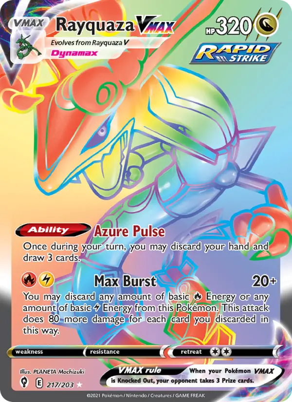 Rayquaza VMAX — Evolving Skies #217