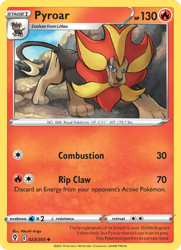 Pyroar — Evolving Skies #23