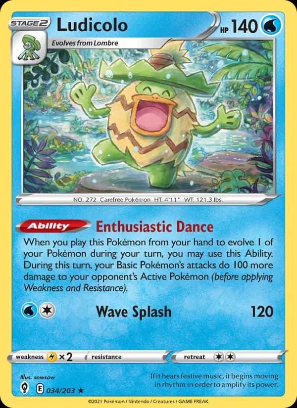Ludicolo — Evolving Skies #34