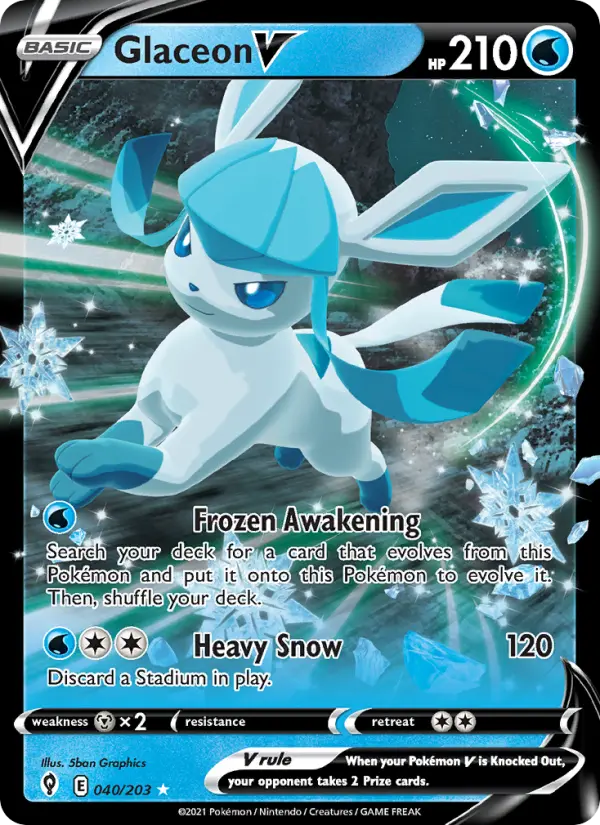 Glaceon V — Evolving Skies #40