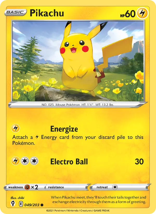 Pikachu — Evolving Skies #49