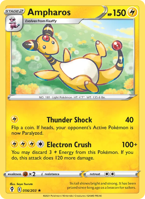 Ampharos — Evolving Skies #56