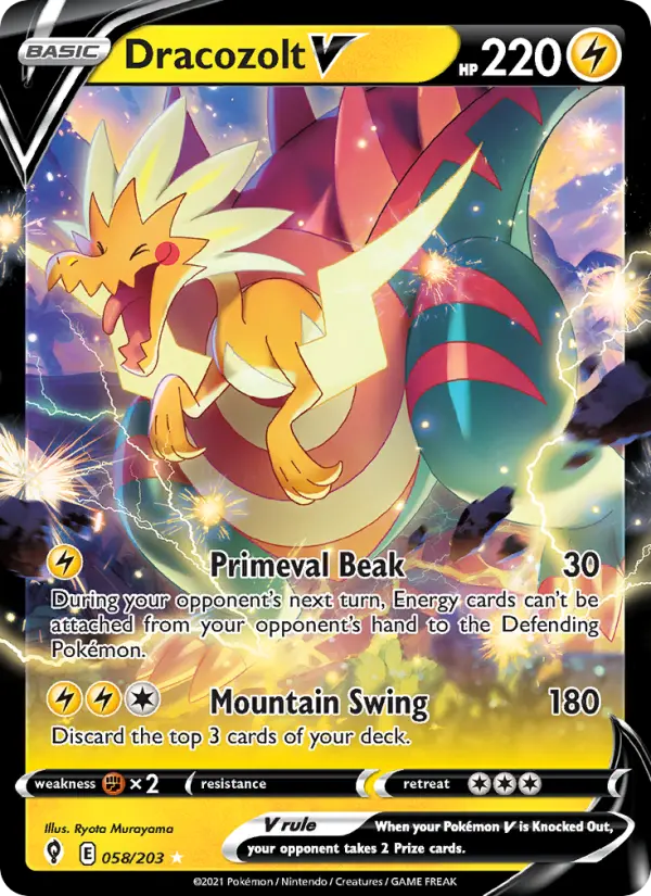 Dracozolt V — Evolving Skies #58