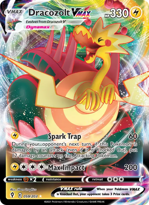 Dracozolt VMAX — Evolving Skies #59