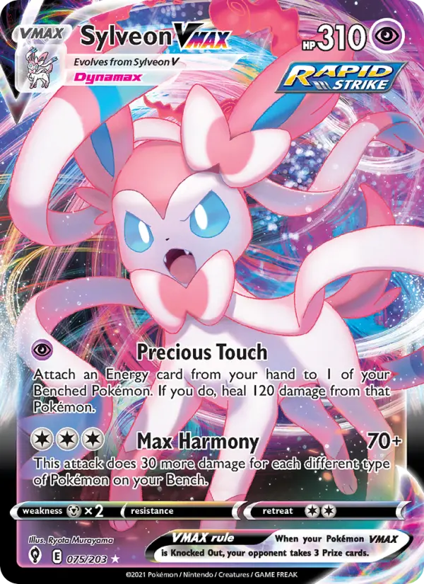 Sylveon VMAX — Evolving Skies #75