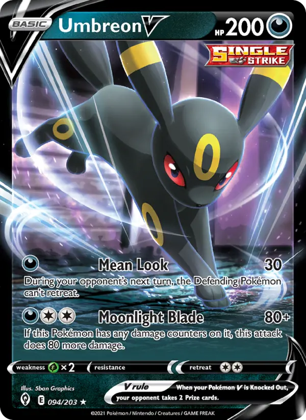 Umbreon V — Evolving Skies #94