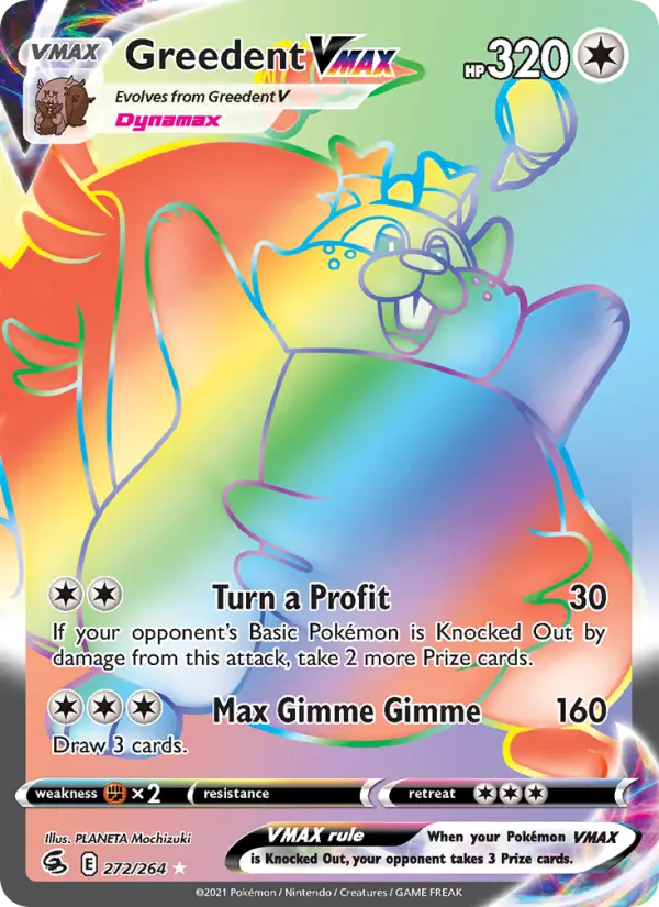 Greedent VMAX — Fusion Strike #272