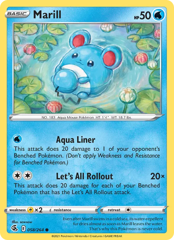 Marill — Fusion Strike #58