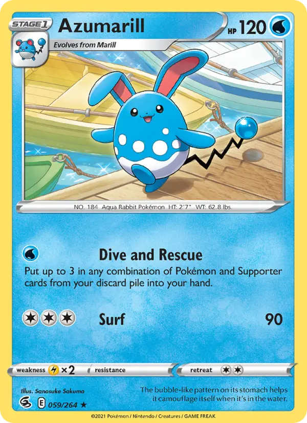 Azumarill — Fusion Strike #59