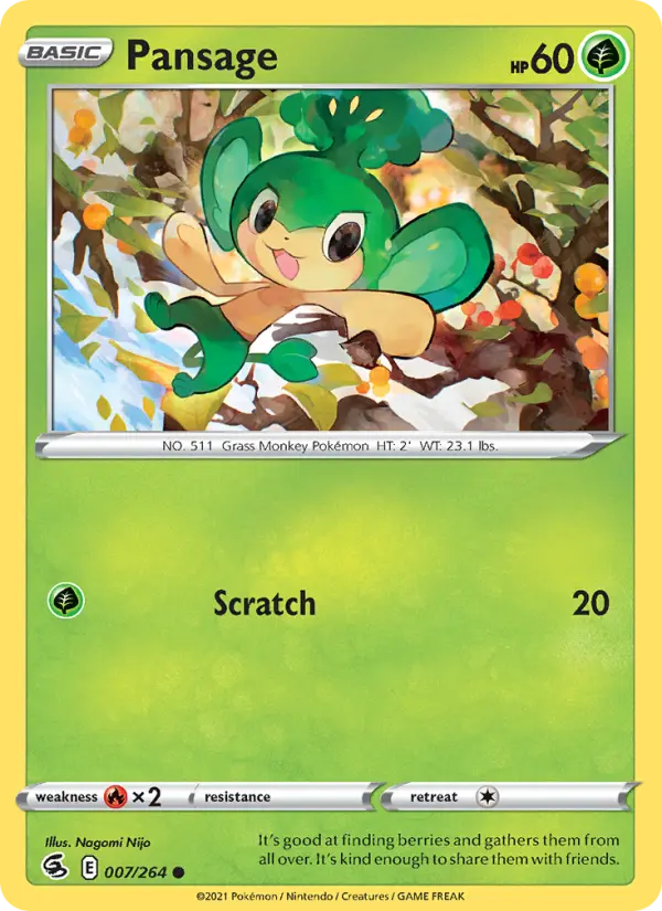 Pansage — Fusion Strike #7