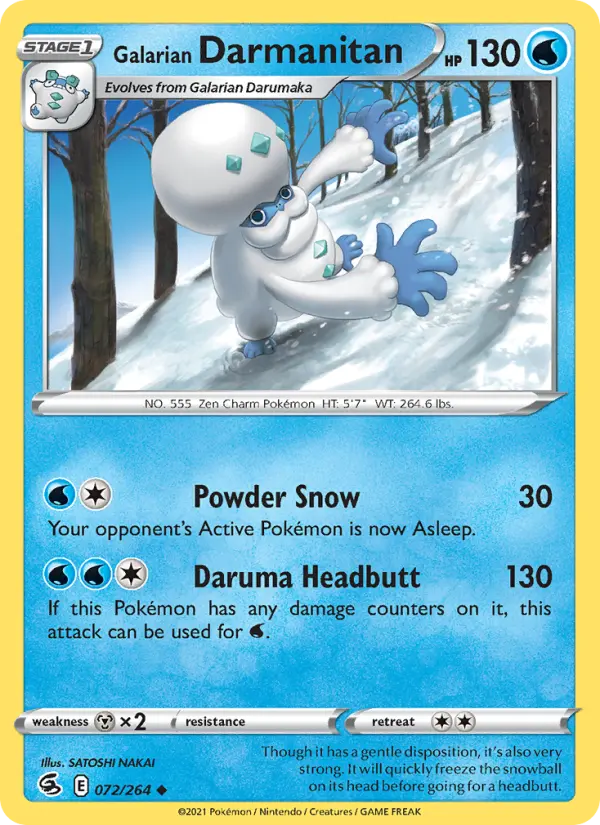 Galarian Darmanitan — Fusion Strike #72