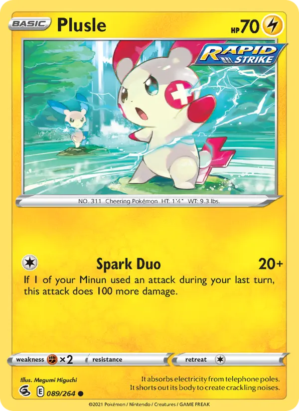 Plusle — Fusion Strike #89
