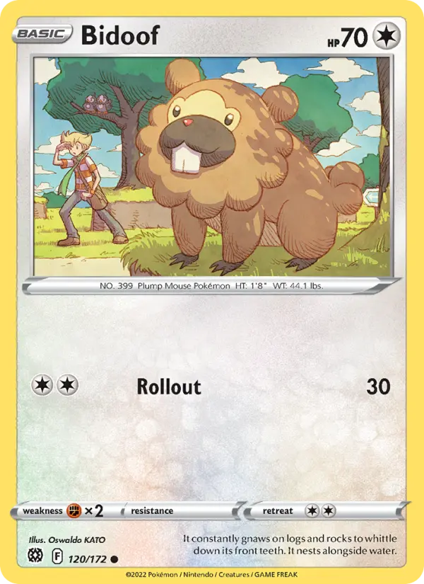 Bidoof — Brilliant Stars #120