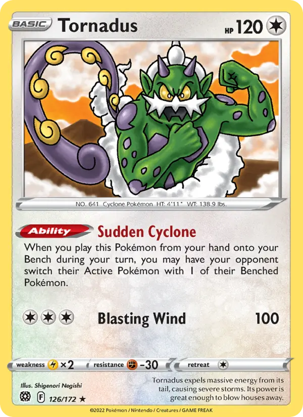 Tornadus — Brilliant Stars #126