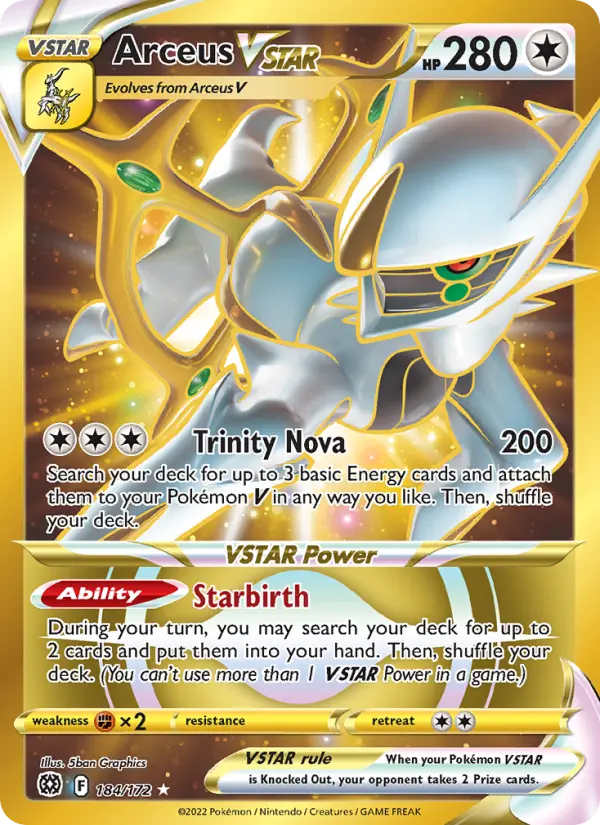 Arceus VSTAR — Brilliant Stars #184