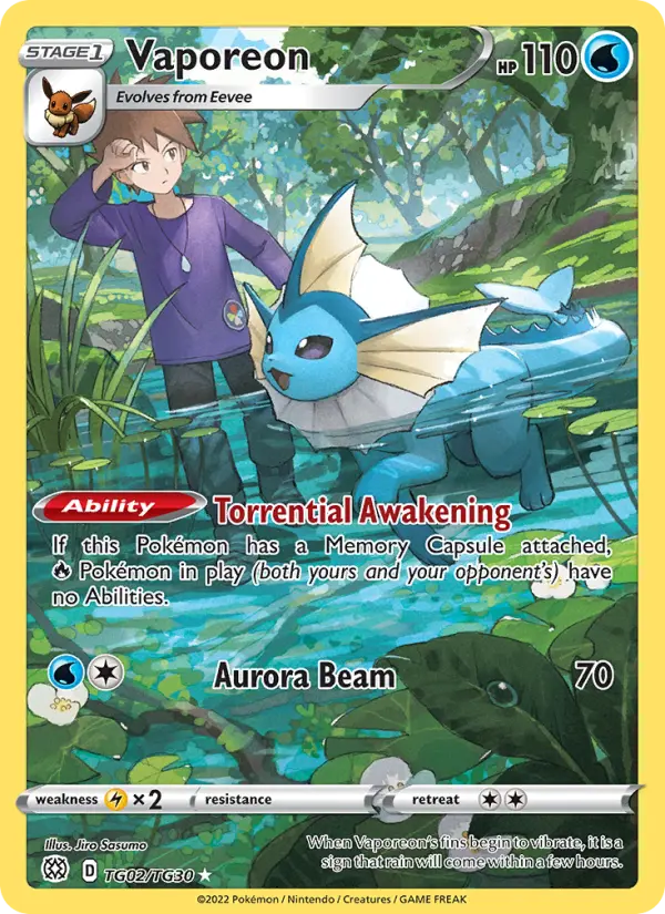 Vaporeon — Brilliant Stars #TG02