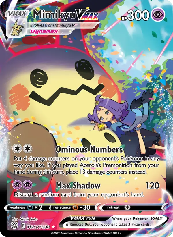 Mimikyu VMAX — Brilliant Stars #TG17