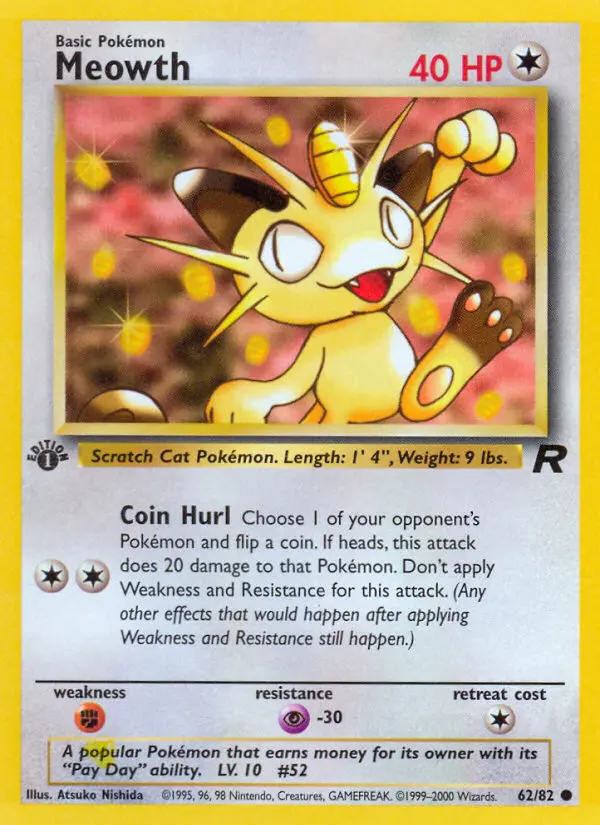 Meowth — Team Rocket #62